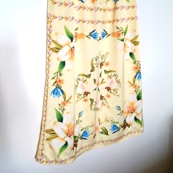 Rachel Zoe Bohemian Floral Satin Aline skirt - Picture 7 of 8